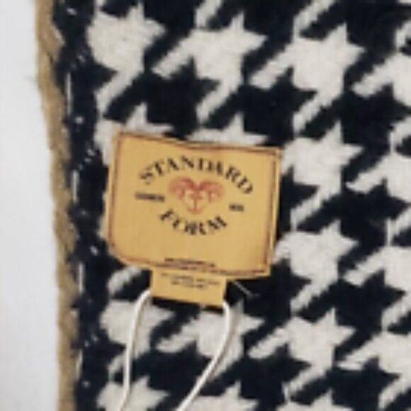 Standard Form NYC 10% Cashmere 90% Wool Fringed Scarf - 36" x 80" - Picture 2 of 7